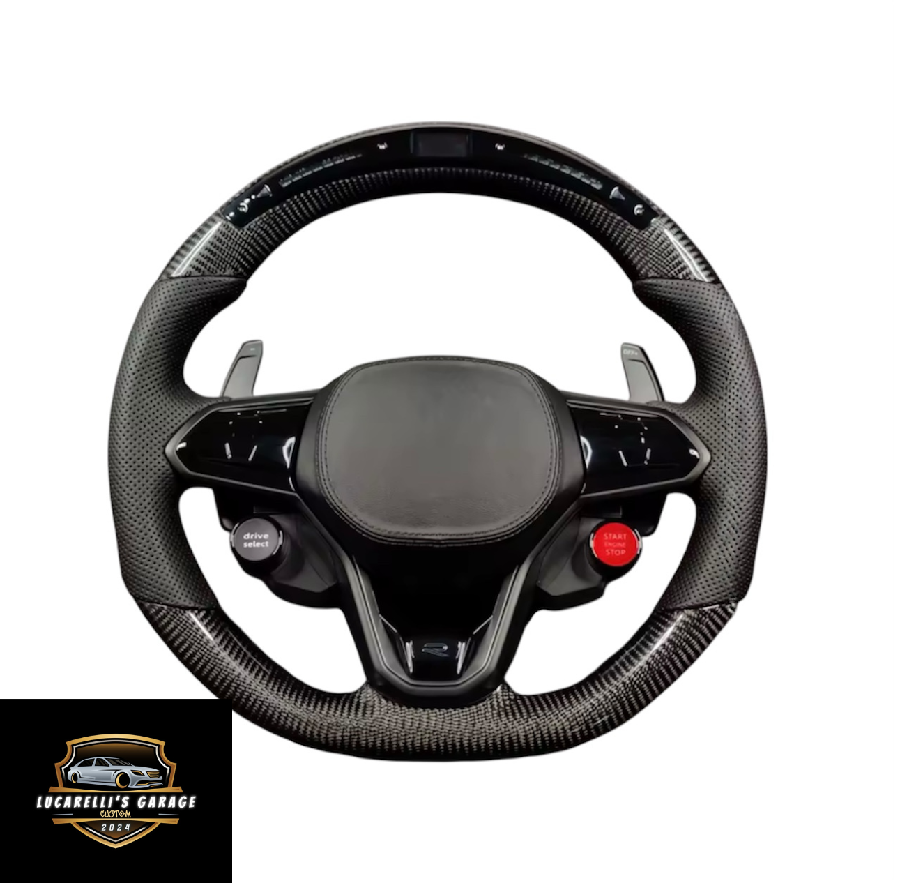 Volante VW in Carbonio con Led Cambiata