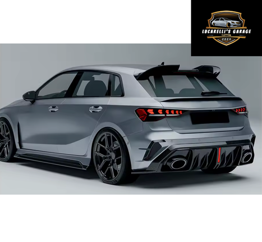 Spoiler Audi A3 8Y Facelift in Carbonio