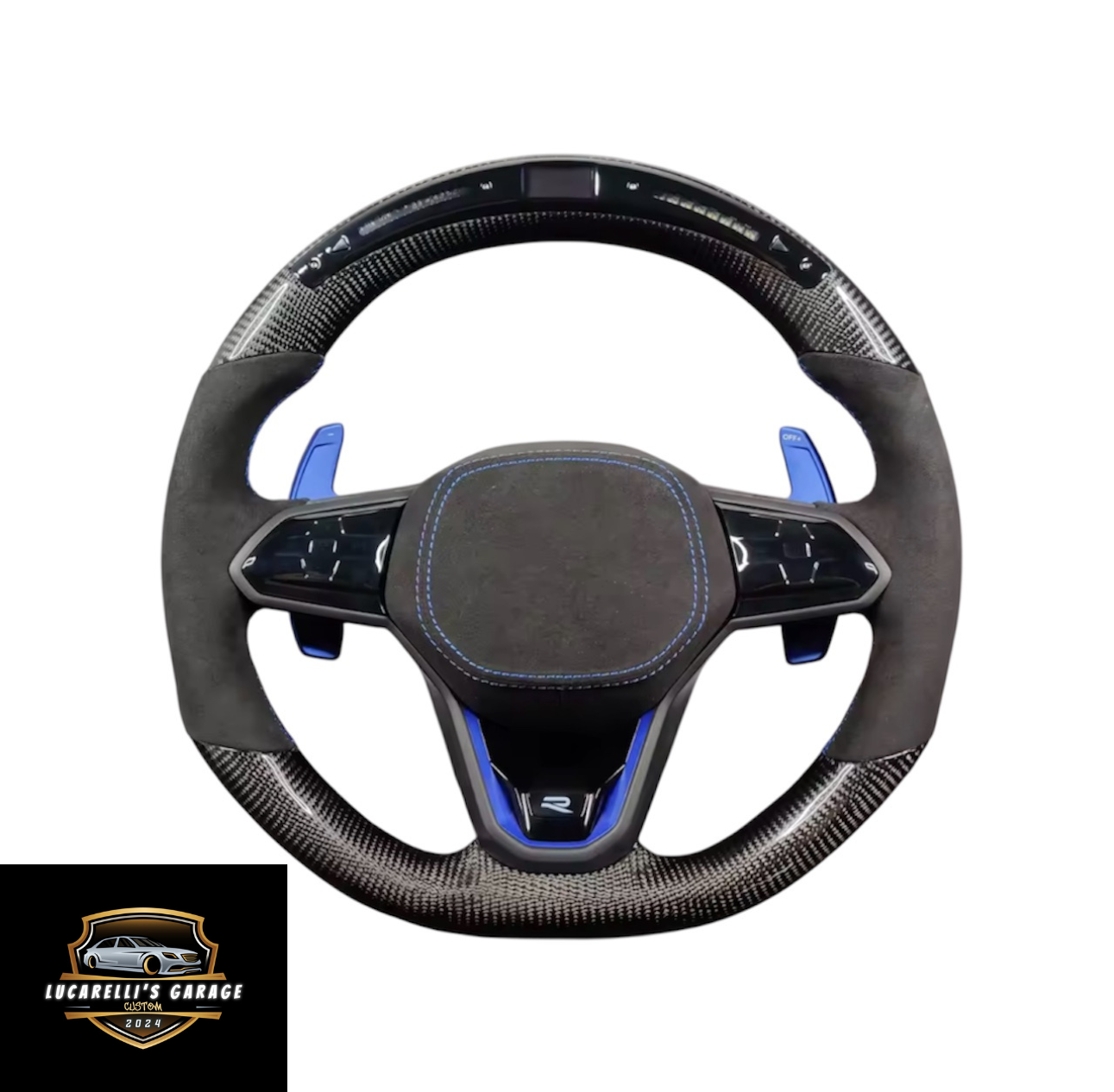 Volante VW in Carbonio con Led Cambiata