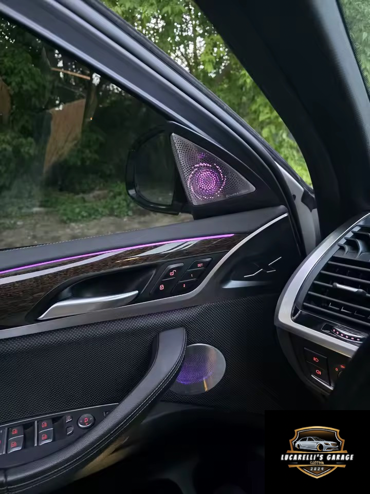 Copri Altoparlanti LED con Luci ambiente Bmw X4 G02